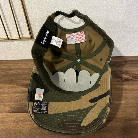 Florida State University FSU Camouflage Hat Cap American Flag Camo Adjustable - Picture 5 of 5